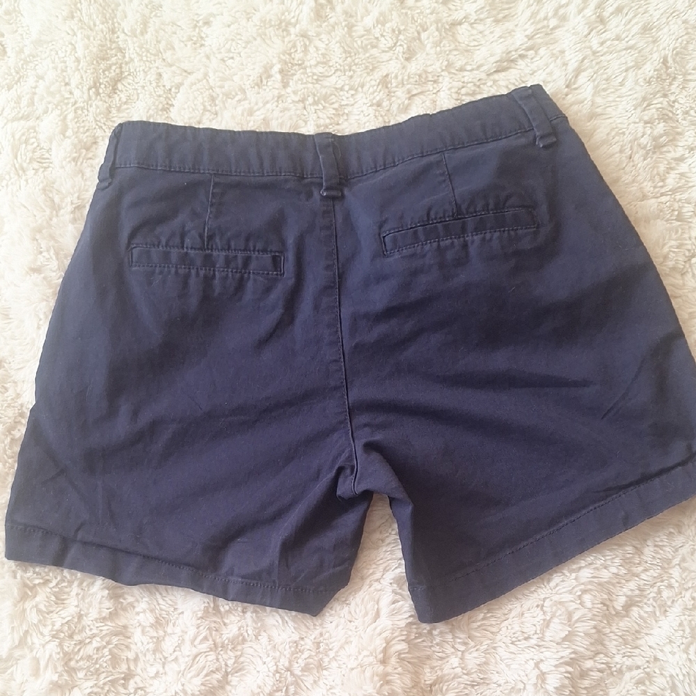 GAP Navy Blue Shorts Classic Cotton Style Size 0 - Picture 3 of 6